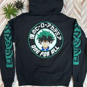 My Hero Academia Deku One For All Black Unisex Hoodie